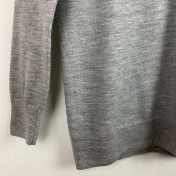 J.Crew x Liberty S Tippi Sweater Camomille Print Collar Gray Red White - Picture 12 of 15